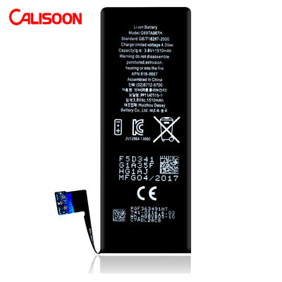 Thiết kế mỏng pin Lithium Ion cho Iphone 6 màu trắng đầu ra 5V 6.2x2.9x0.2cm